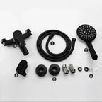 Llave Grifo Monomando Tina Con Ducha Acabado Mate Negro