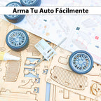 Puzzle 3d Madera Auto Clásico Armable Retro 65pcs Didáctico