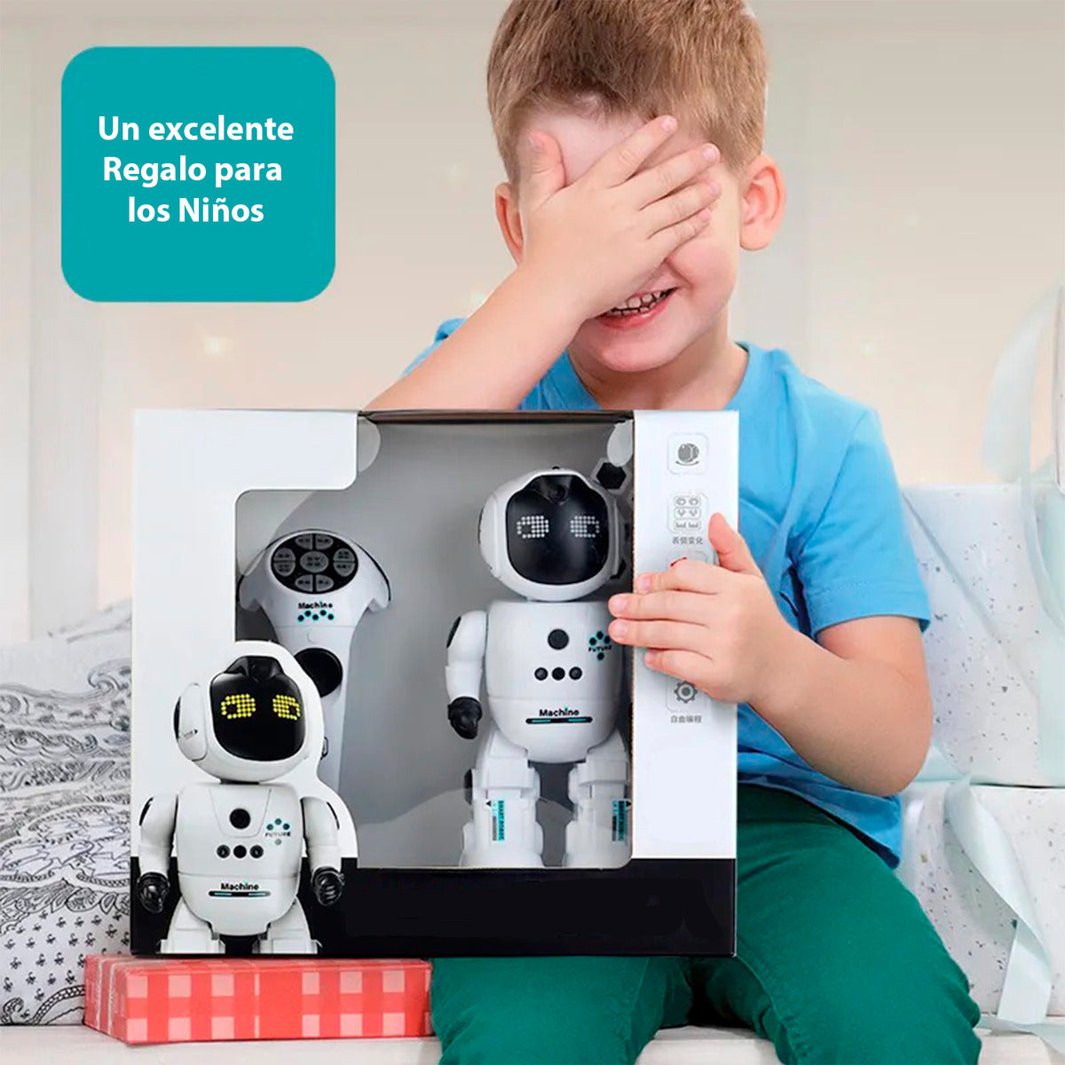 Robot Niños Inteligente Interactivo Control Aprendes Ingles