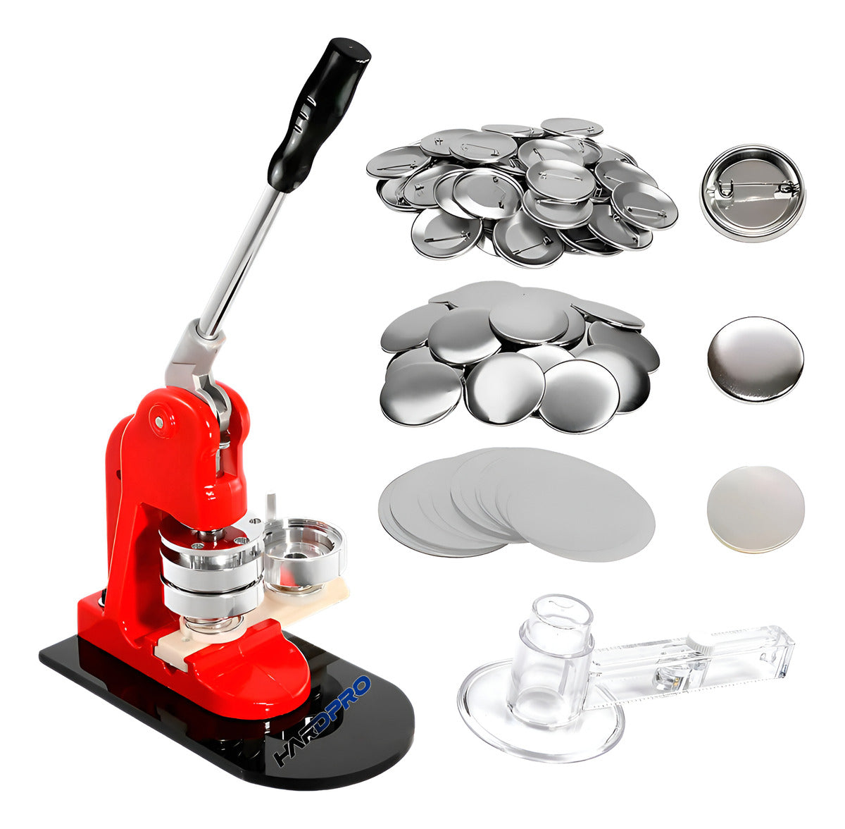 Maquina Prensa De Chapitas Con Matriz De 58mm Con 100 Chapitas