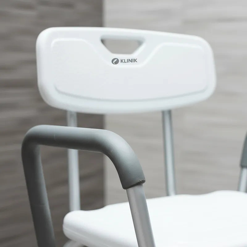 Silla Ducha Baño Respaldo Apoyabrazos Klinik