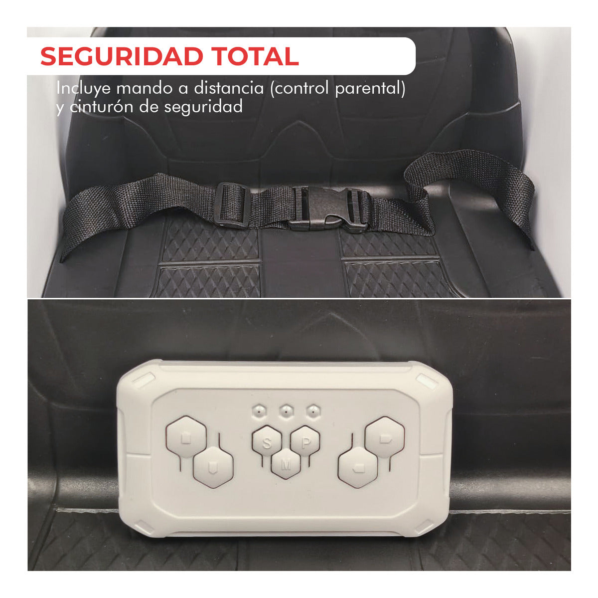 Auto Electrico Niños Toyota Lc300 Premium Auto Montable Blanco