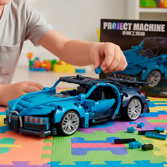 Auto Bloques Construcción Bugatti De 482 Piezas Armable Juguete Niños