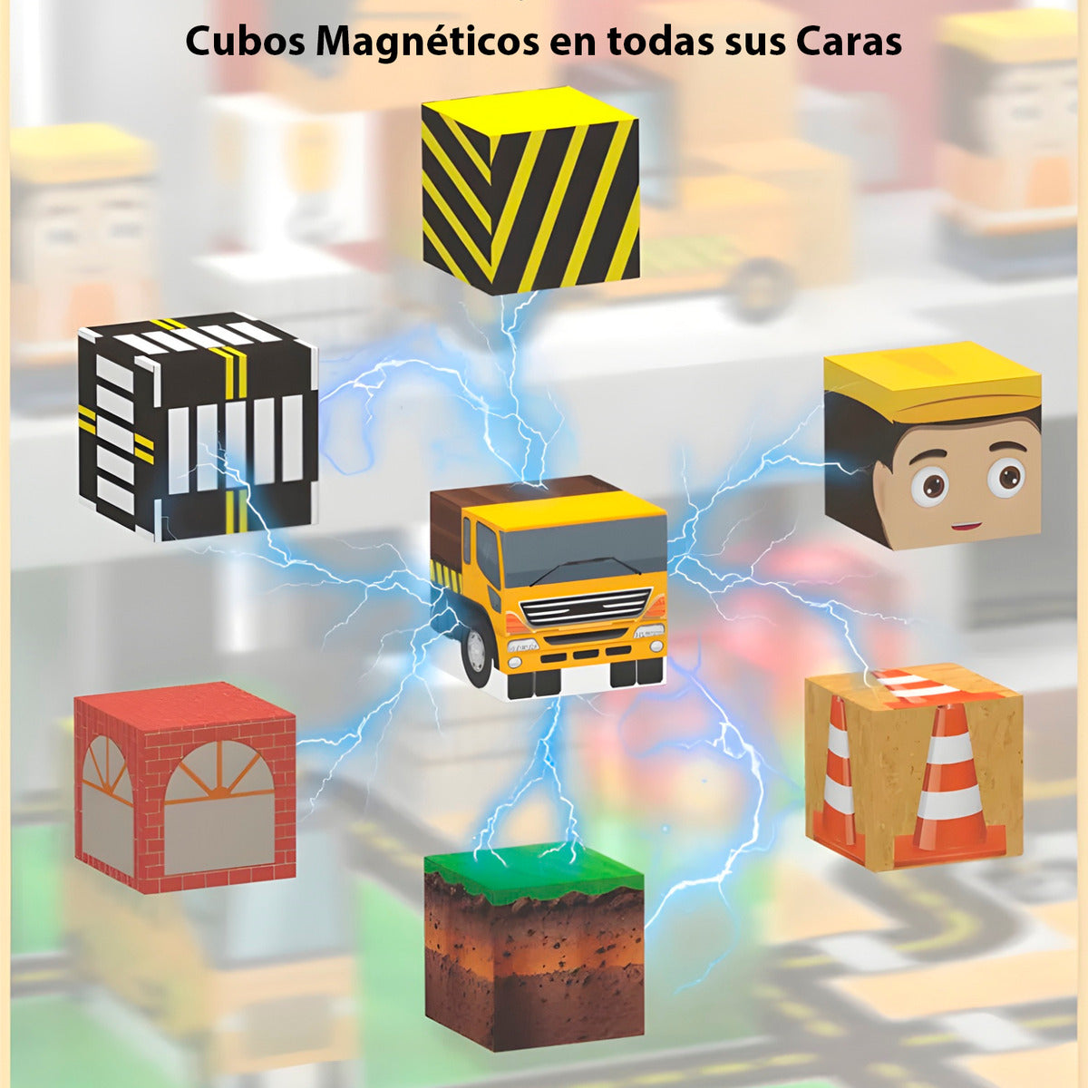 Bloques Magnéticos Tipo Minecraft 138 Pcs Con 2 Bloques De Luz