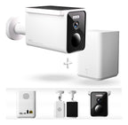 Xiaomi Solar Outdoor Camera 2,5k Qhd Bw400 Pro + Hub 2,4ghz Blanco