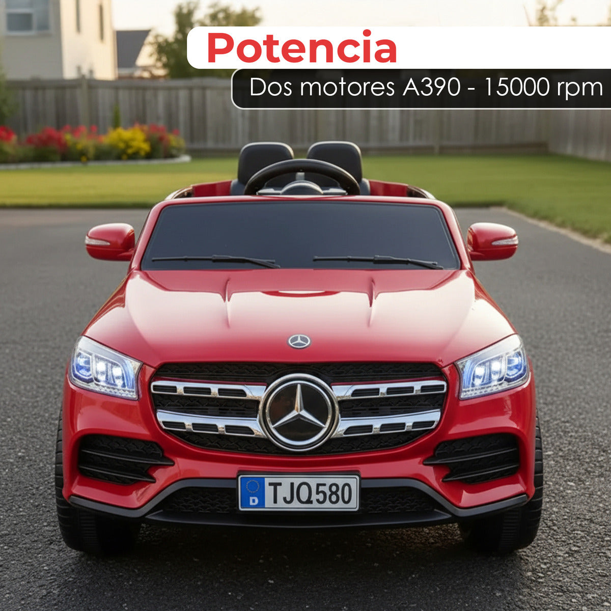 Auto Electrico Montable Jeep Mercedes Gle Pro Bateria Alta Duracion Rojo