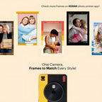 Camara Instantanea Kodak Mini Shot 3 Retro C300R Blanca – Impresora Bluetooth 2 en 1 + 8 Fotos