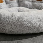 Cama Perro Premium Aspor Pata Lavable Antiestrés 90cm Gris Oscuro