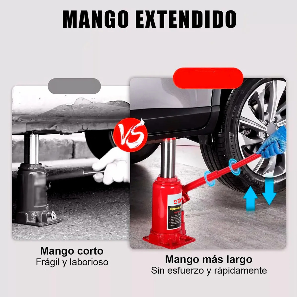 Gata Hidraulica Tipo Botella 32 Toneladas Buses Camiones