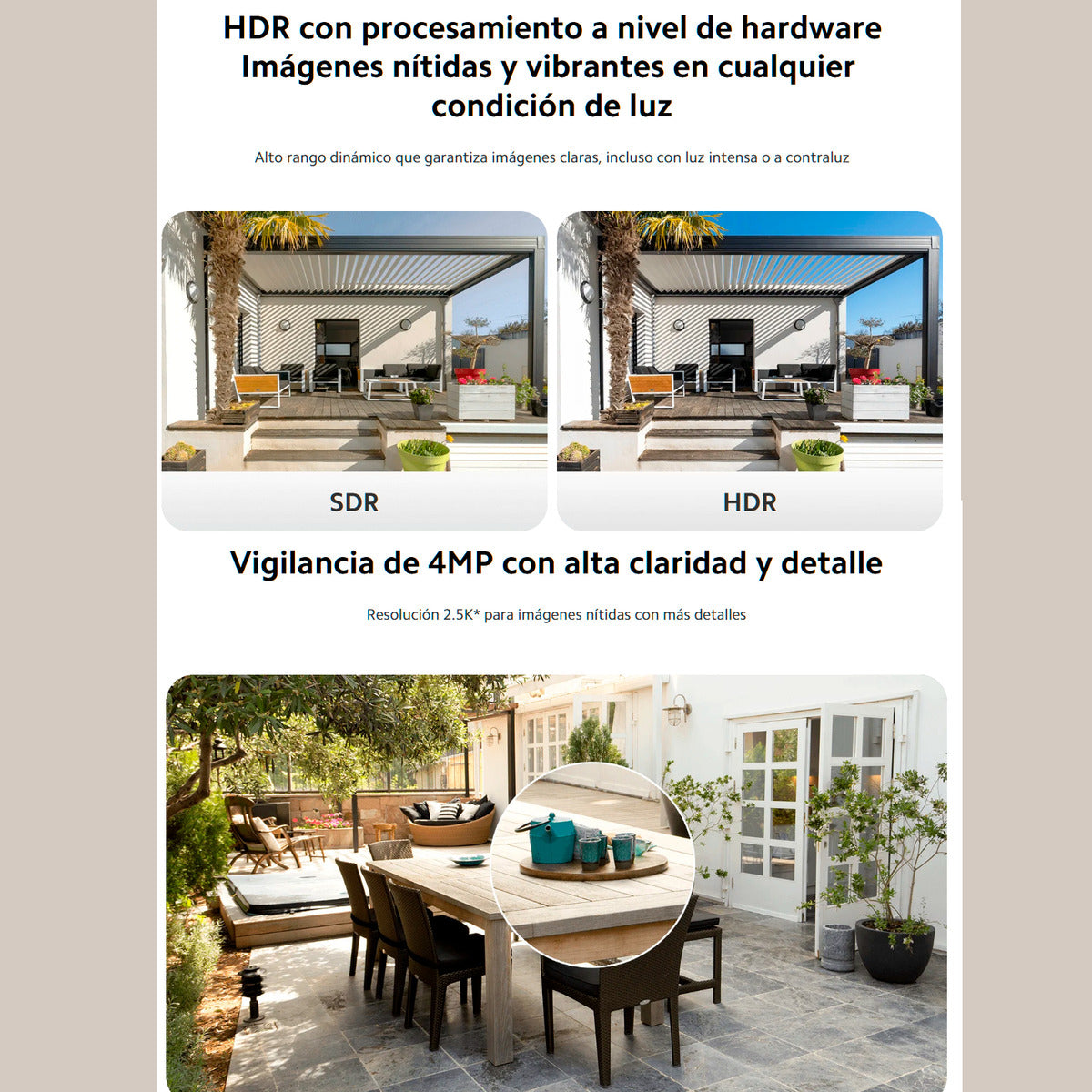 Xiaomi Solar Outdoor Camera 2,5k Qhd Bw400 Pro + Hub 2,4ghz Blanco