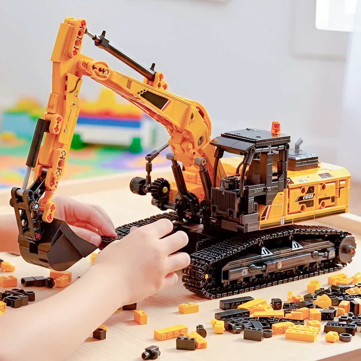 Juguete Armable Excavadora 1022 Pzs Didáctico Escala 1:26