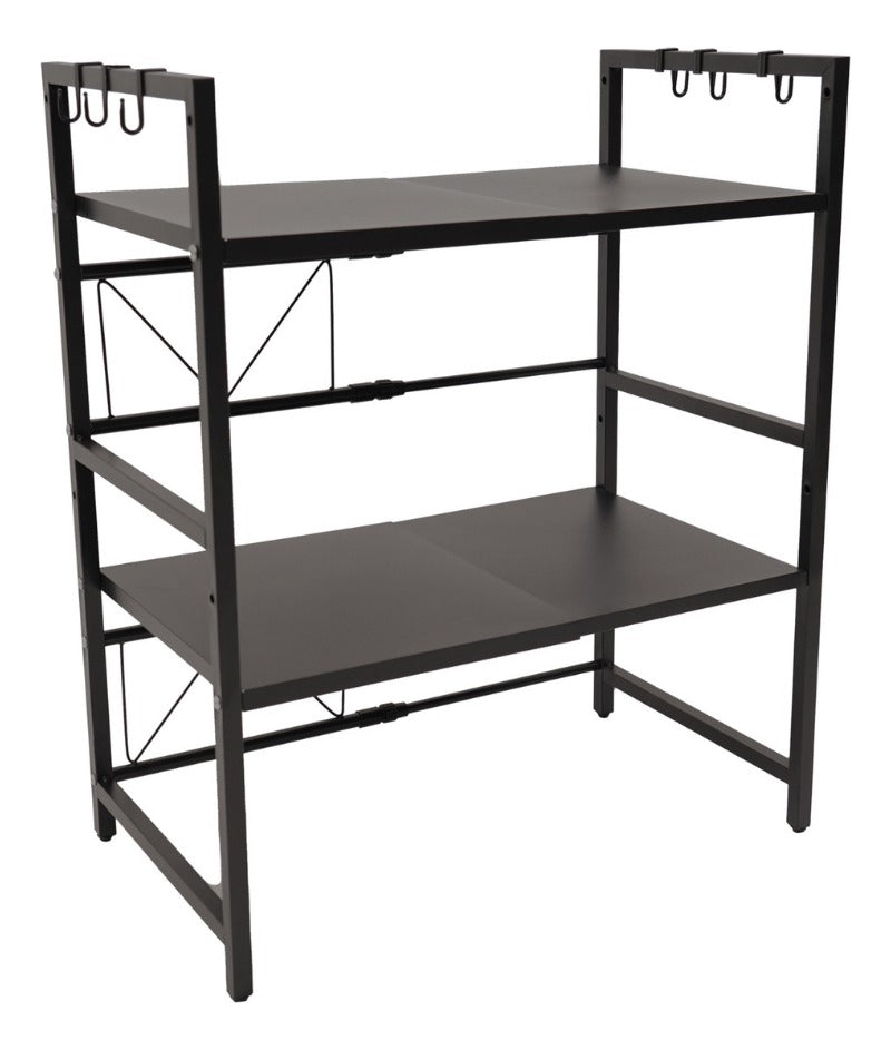 Estante Microondas Extensible 2 Niveles Metalico Cocina Organizador