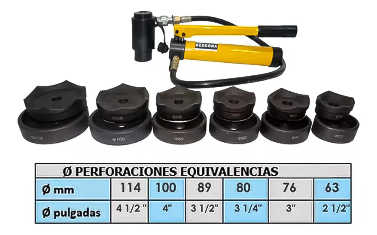 Perforador De Tableros Electricos 15ton Knock Out Sacabocado