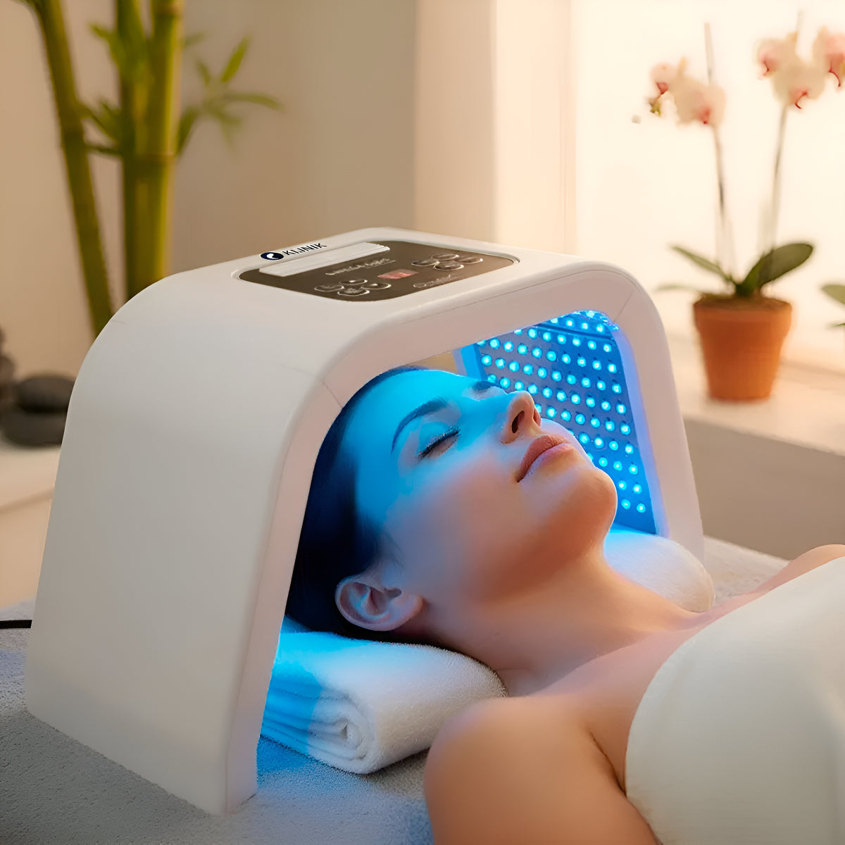 Lampara Cabina Fototerapia Facial De 7 Colores Con Lentes Y Con 287 Leds