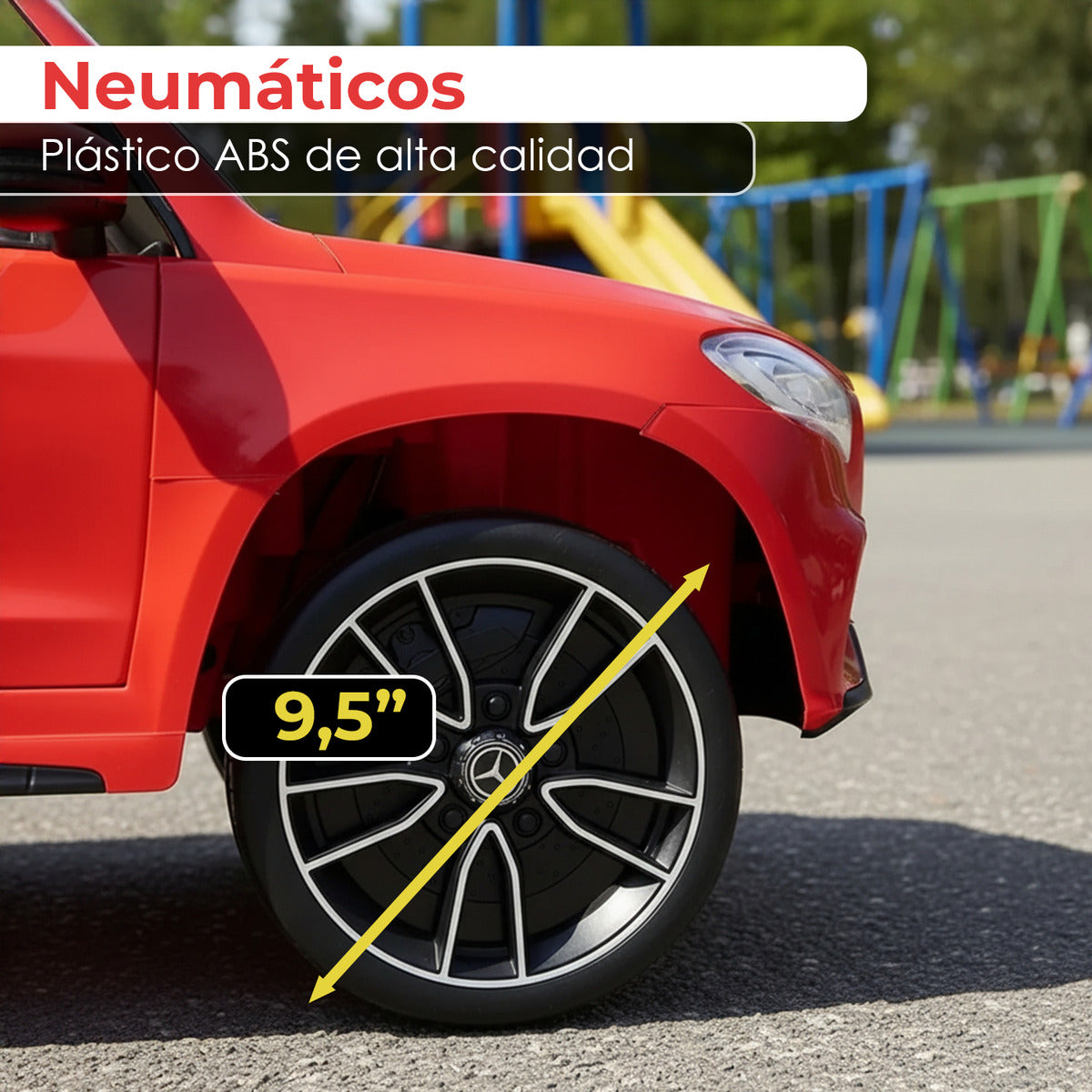 Auto Electrico Montable Jeep Mercedes Gle Pro Bateria Alta Duracion Rojo