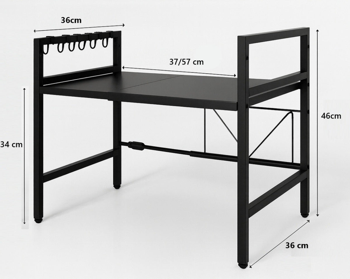 Estante Microondas Extensible Organizador Metalico Cocina