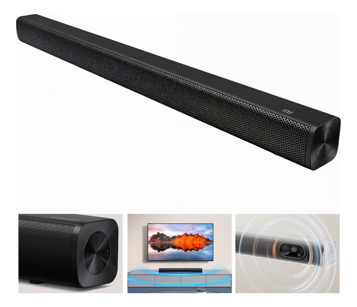 Barra De Sonido Xiaomi Soundbar 2.0 30w Bluetooth Parlante Negro 70-20k Hz