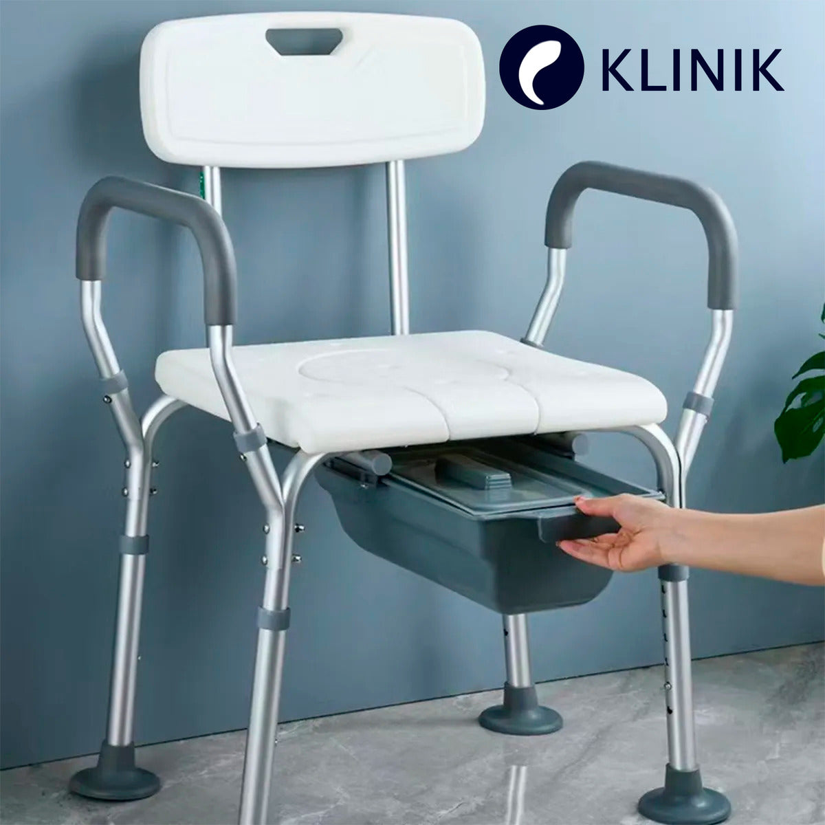 Silla Baño Con Inodoro Incorporado Klinik 150gk Resistente