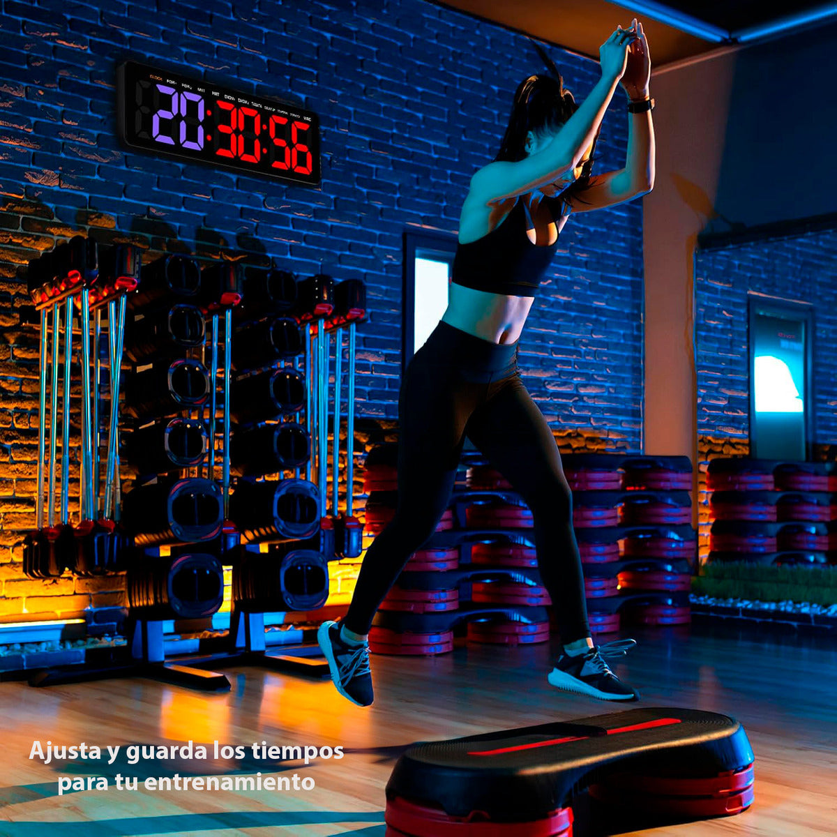 Reloj Cronometro Fitness Gimnasio Con Control 11 Modos