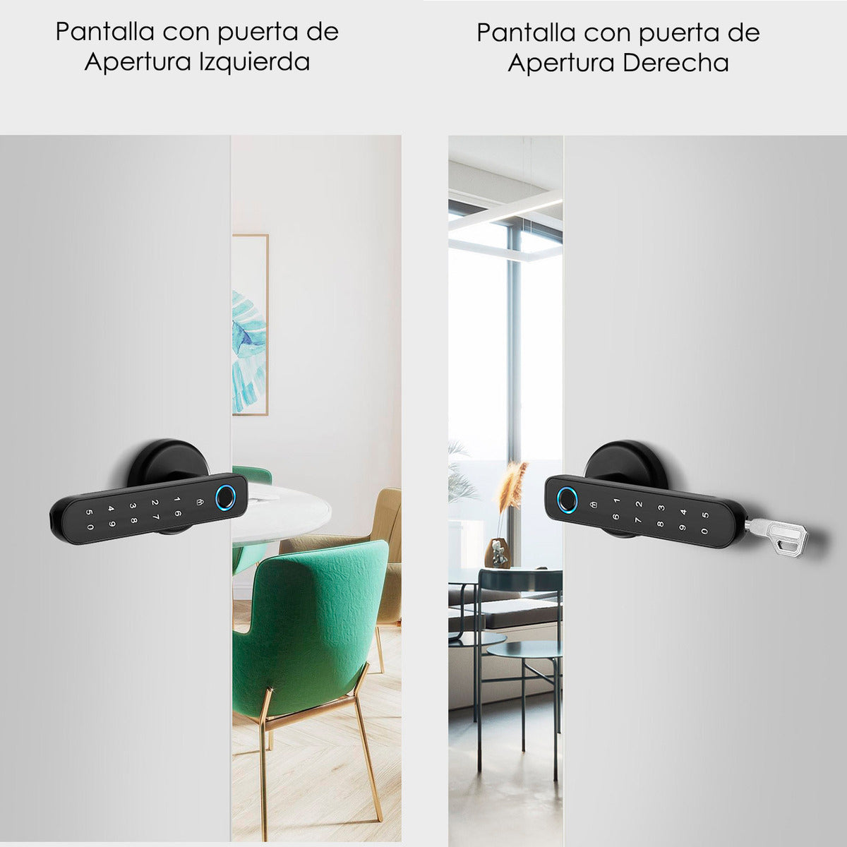 Cerradura Inteligente Wifi Con Huella Codigo Y Llave