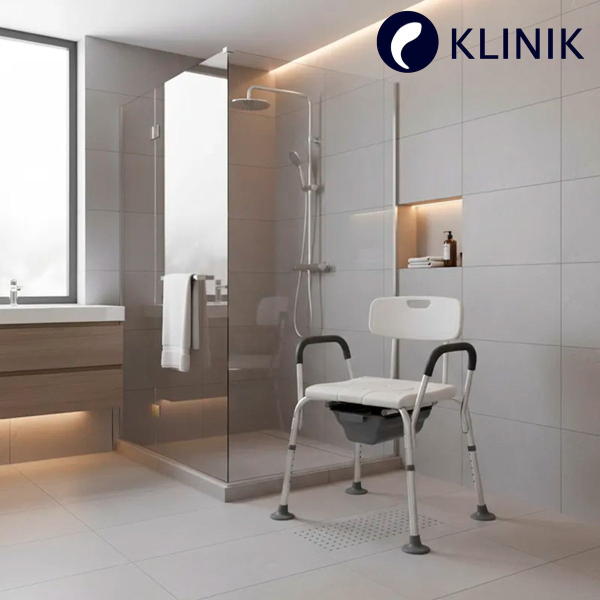 Silla Baño Con Inodoro Incorporado Klinik 150gk Resistente