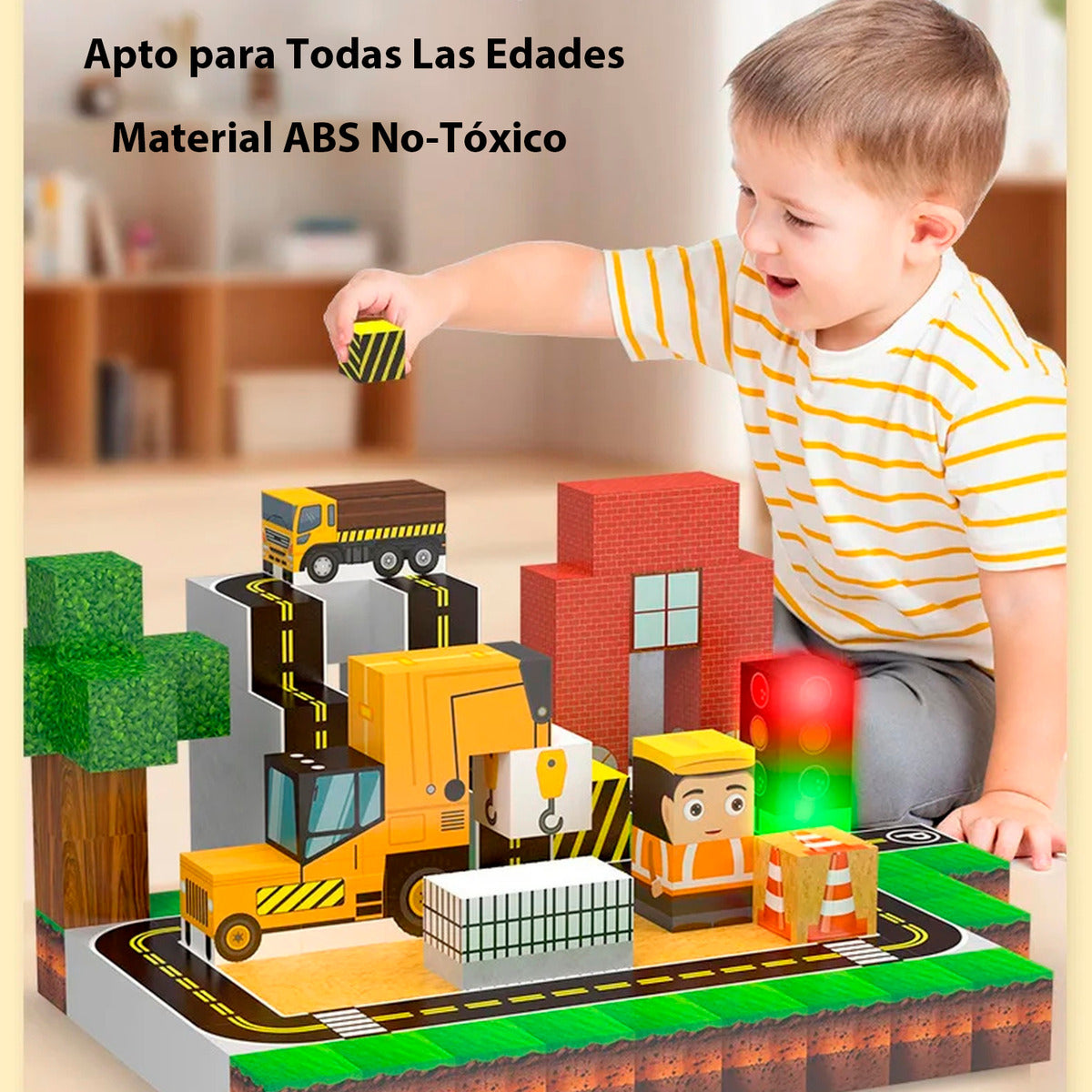 Bloques Magnéticos Tipo Minecraft 138 Pcs Con 2 Bloques De Luz