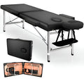 Cama Masajes Estetica Klinik 200kg Altura Ajustable Plegable Negro