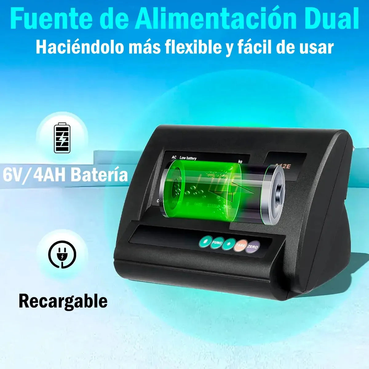 Balanza Plataforma Digital Industrial 3 Toneladas 1.2mx1.2m