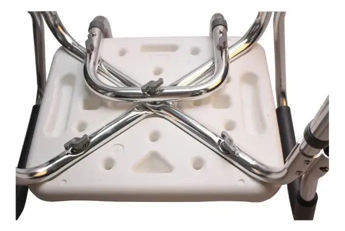 Silla De Baño Ducha Con Apoya Brazos Antideslizante Portatil Livelia