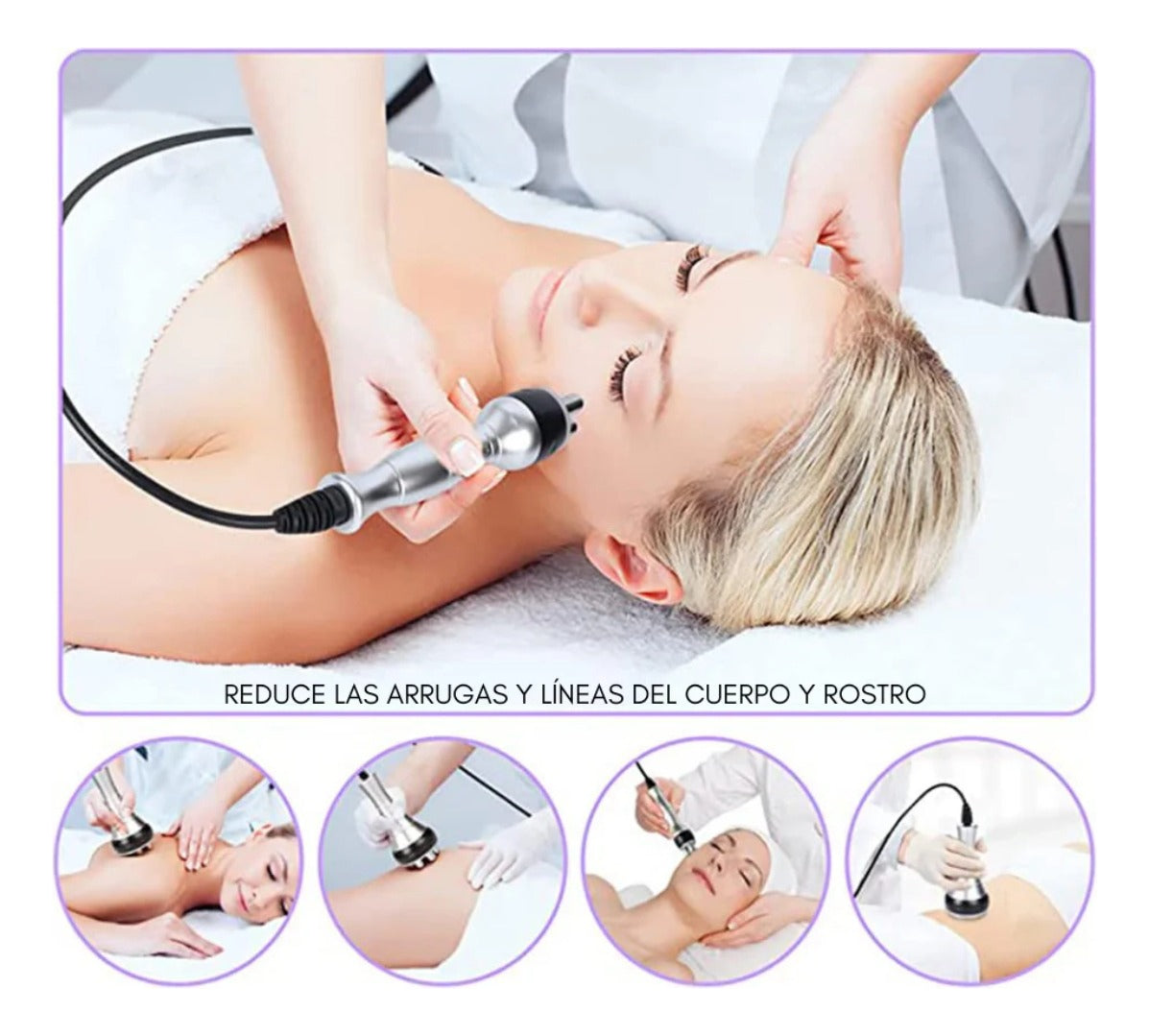 Maquina Cavitacion 6 En 1 Radiofrecuencia + lipolaser + vacuum Ultrasonido