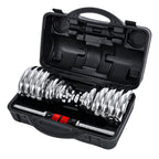 Set Mancuernas Cromado Ajustables 30 Kg Con Maletín
