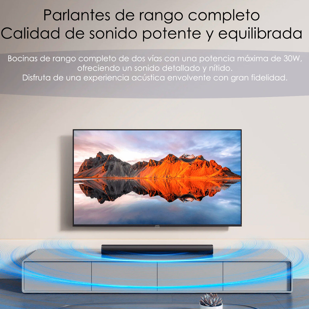 Barra De Sonido Xiaomi Soundbar 2.0 30w Bluetooth Parlante Negro 70-20k Hz