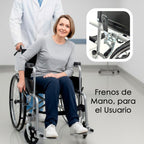 Silla De Ruedas Geriatrica Con Freno Plegable 45cm