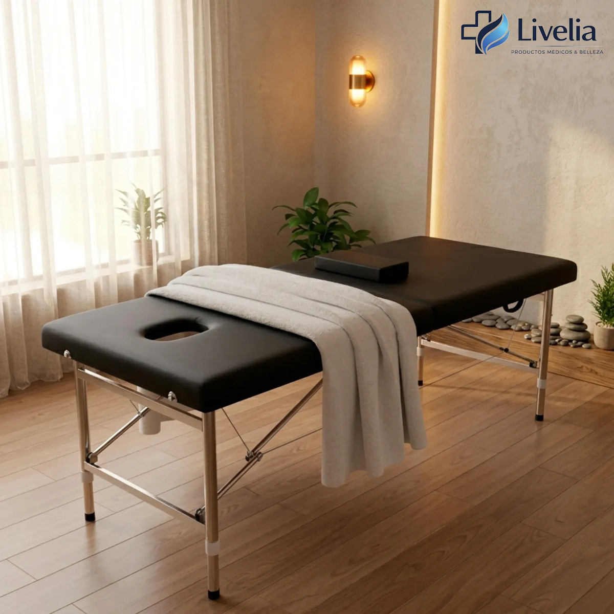 Camilla De Masajes Plegable Profesional Cama De Acero Soporta 200kg