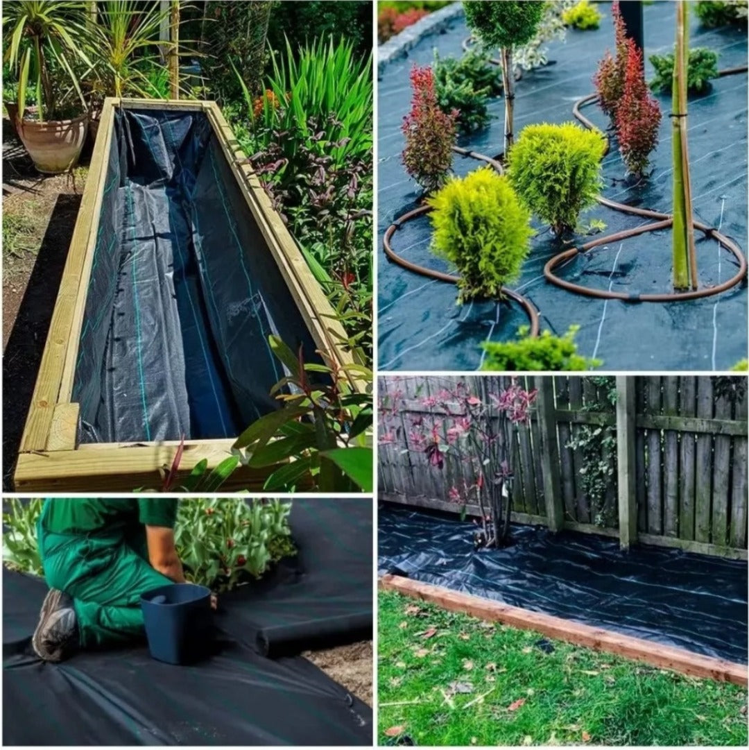 Malla Antimaleza 2x10 Mts Tela Rollo Ground Cover Planta