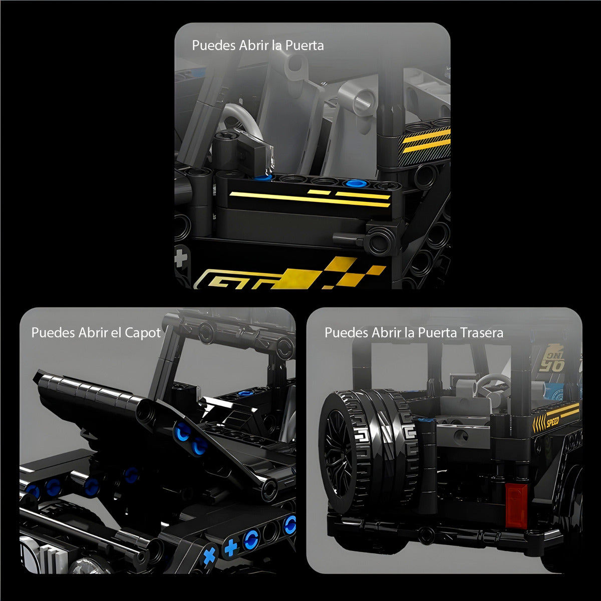 Juguete Armable Bloques Mercedes G-class 426 Piezas Escala 1:18 Didactico