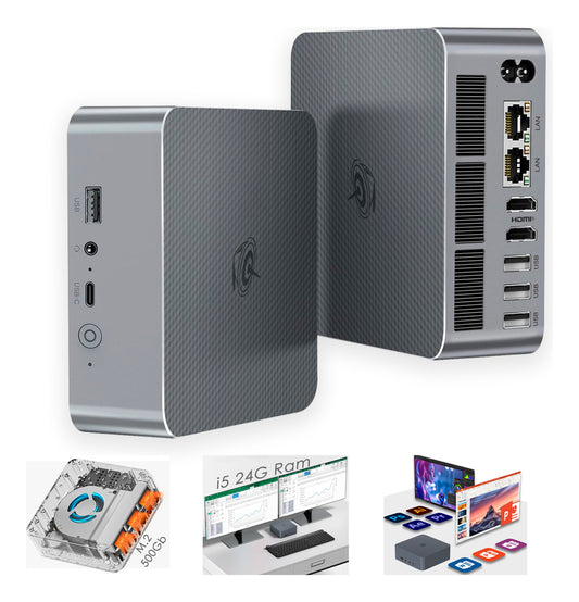 Mini Pc Beelink Eqi12 Intel Core 12450h 24gb 500gb Dual Lan