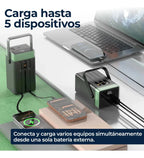 Power Bank 100.000mah Bateria Carga Rapida 22.5w Con Cables