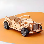 Puzzle 3d Madera Auto Clásico Armable Retro 65pcs Didáctico