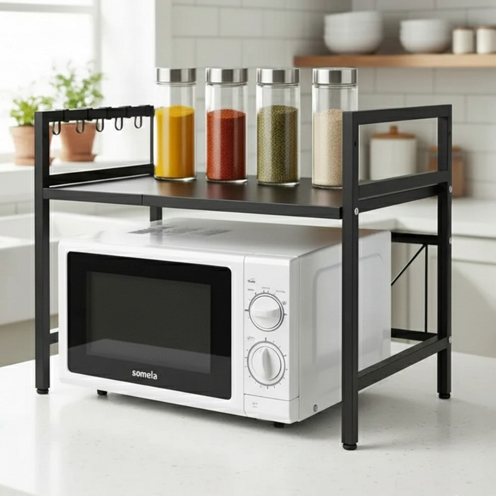 Estante Microondas Extensible Organizador Metalico Cocina
