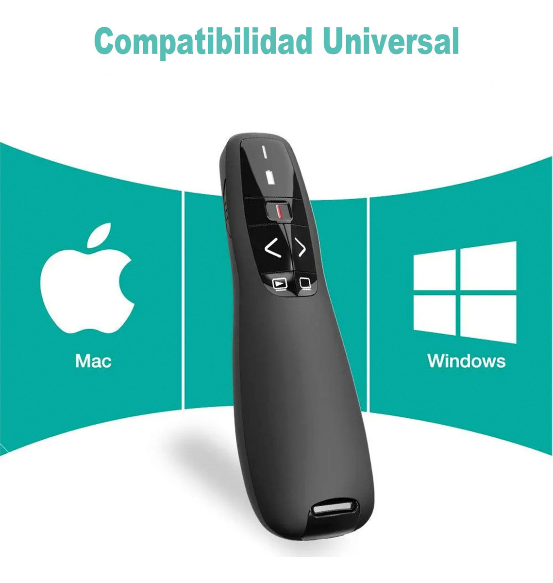 Presentador Powerpoint Puntero Laser 100m R400 Inalámbrico