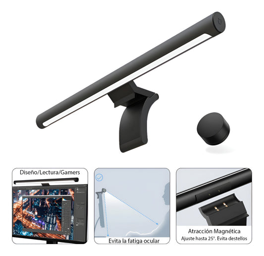 Xiaomi Mi Computer Monitor Light Bar Lámpara Led Lectura Negro