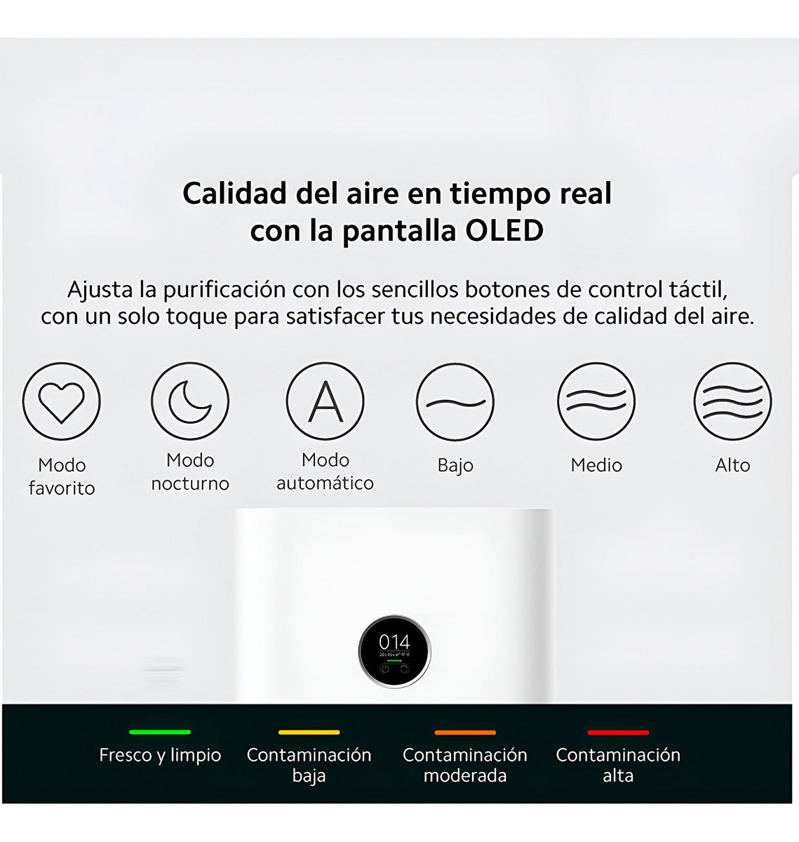 Purificador Aire Xiaomi Smart Air Purifier 4 Eu Blanco