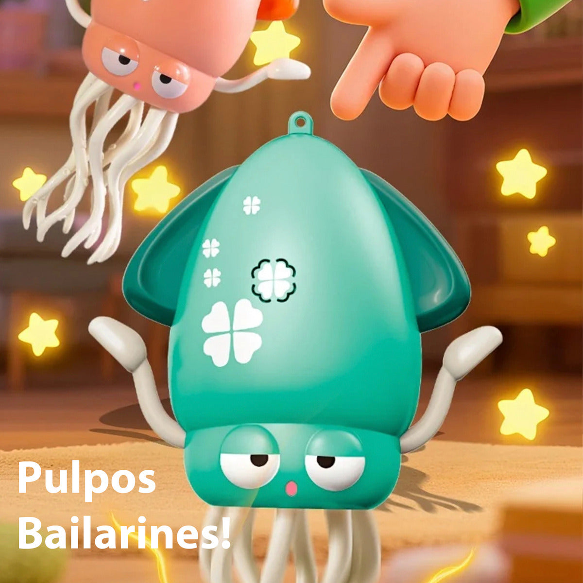 Pulpo Bailarín Interactivo Niños Luces Musica Gestos Usb
