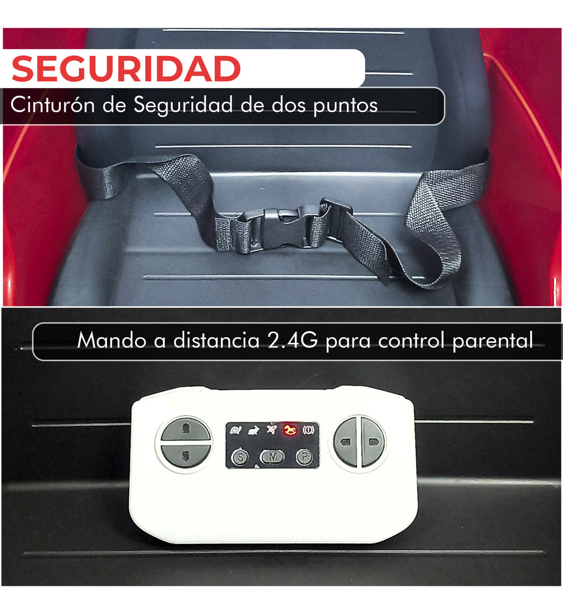 Auto Electrico Montable Jeep Mercedes Gle Pro Bateria Alta Duracion Rojo
