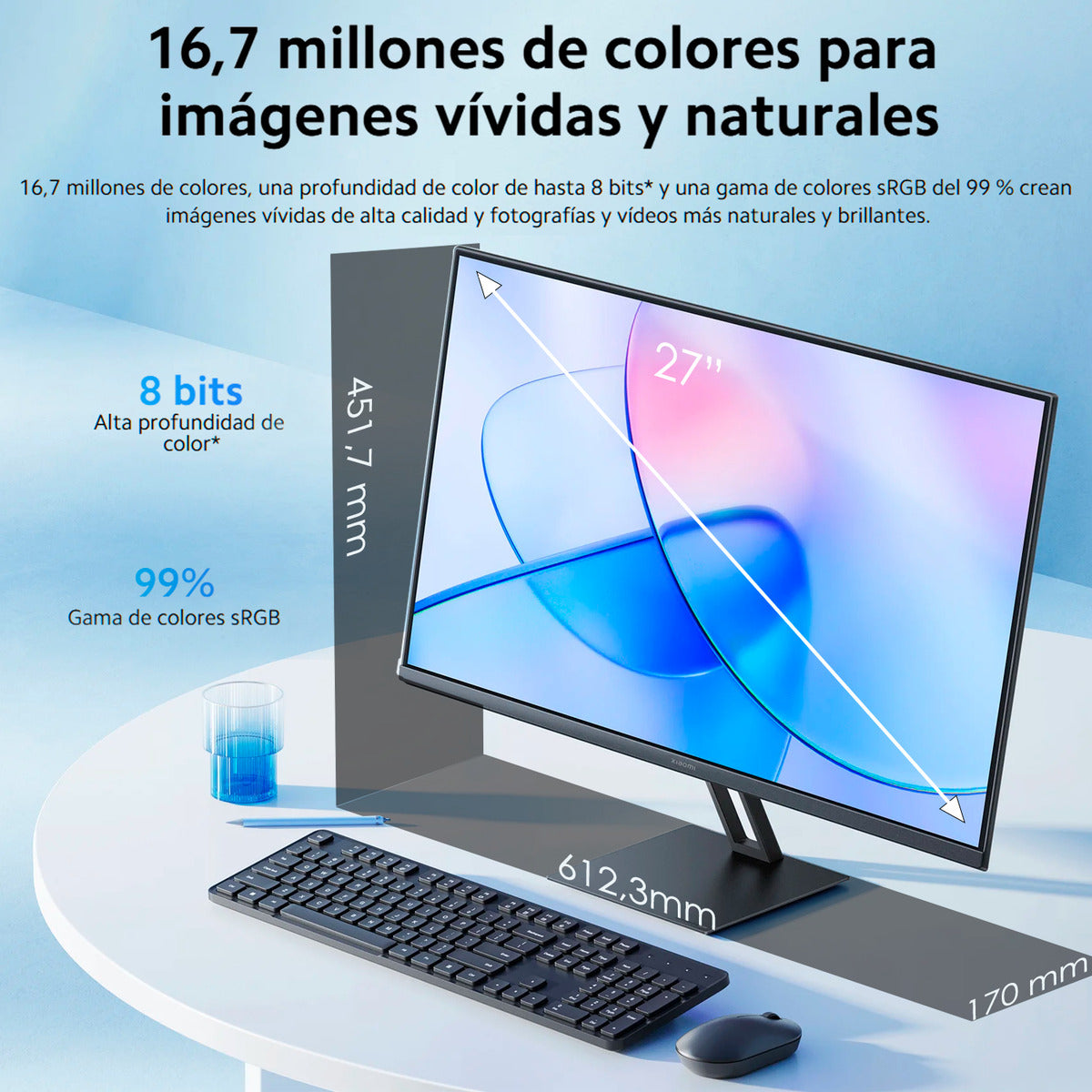 Xiaomi Gamer Monitor A27i 27in Fhd 1920*1080 Ips Dp A 100hz Negro