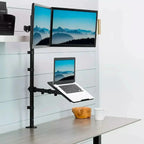 Soporte Escritorio Monitor Notebook Triple 10 a 32 Pulgadas Con Brazo
