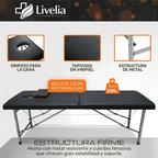 Camilla De Masajes Plegable Profesional Cama De Acero Soporta 200kg