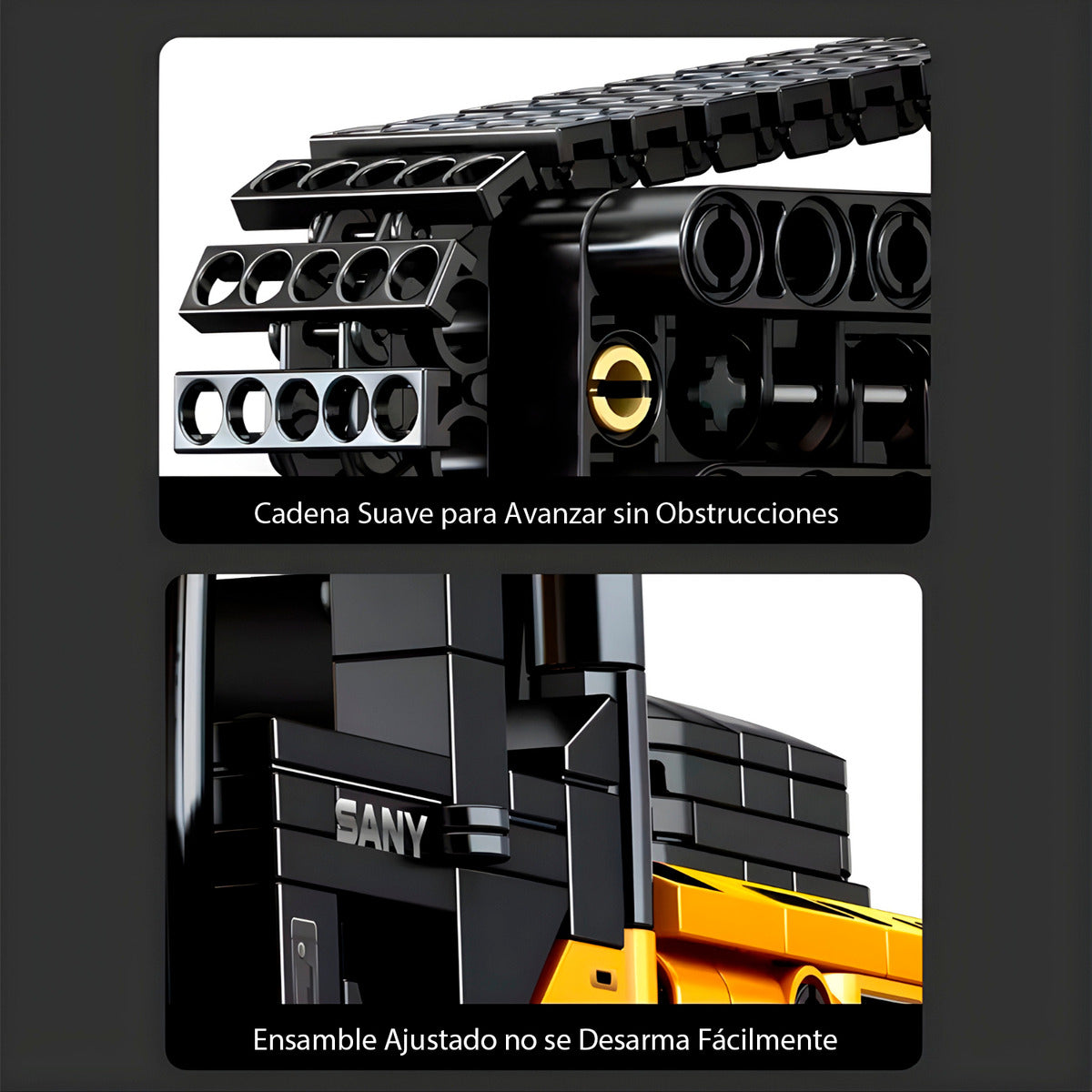 Juguete Armable Excavadora 1022 Pzs Didáctico Escala 1:26