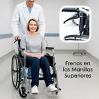 Silla De Ruedas Geriatrica Con Freno Plegable 45cm